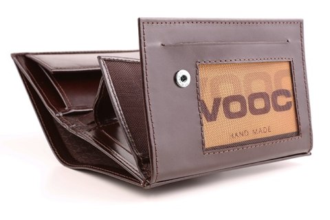 Skórzany portfel męski PPM4 BROWN