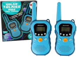 Zestaw Walkie Talkies Krótkofalówki Dla Dzieci Niebieskie