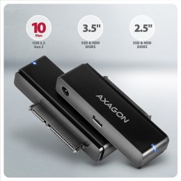 Adapter ADSA-FPX USB-C 10Gbps SATA 6G 2.5/3.5 cala SSD/HDD FASTPORT X, w tym zasilacz, 60cm USB-C/USB-A kabel