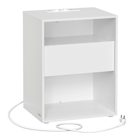 Biała szafka z funkcją ładowania