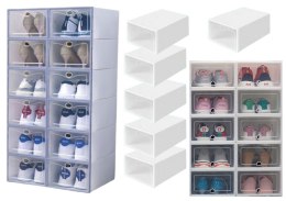 Modułowy Regał Na Buty Akcesoria 5 Przegródek Transparentny