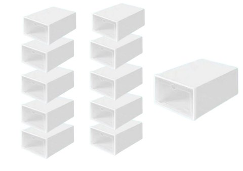 Modułowy Regał Na Buty Akcesoria 5 Przegródek Transparentny