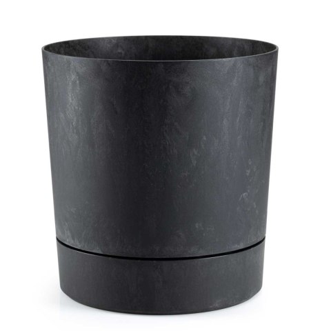 Donica z podstawką Azalea recykling czarny beton 22 cm