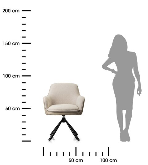 2 krzesła Ciano kremowe z auto powrotem