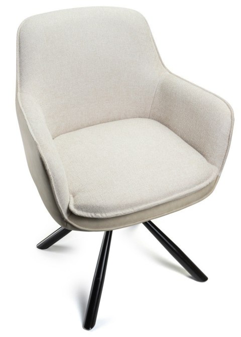 2 krzesła Ciano kremowe z auto powrotem