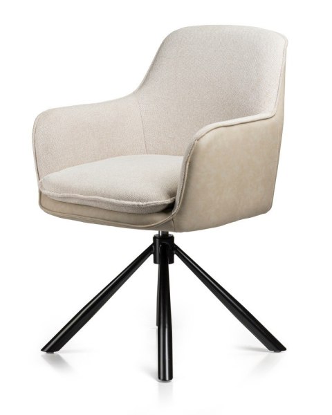 2 krzesła Ciano kremowe z auto powrotem