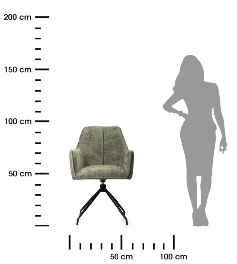 2 krzesła Fiori zielone z auto powrotem