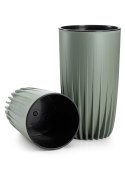 Donica Stripped Wysoka recykling szarozielona 30xh51 cm