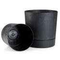 Donica z podstawką Azalea recykling czarny beton 22 cm