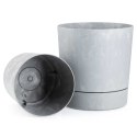 Donica z podstawką Azalea recykling szary beton 22 cm