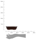 Doniczka z terakoty na bonsai 21xh6cm