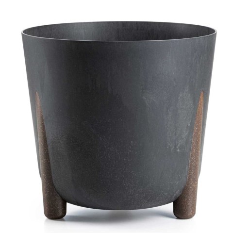 Donica Moss recykling czarny beton 34xh32cm