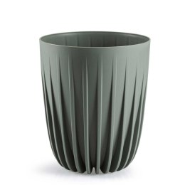 Donica Stripped recykling szarozielona h23x19 cm