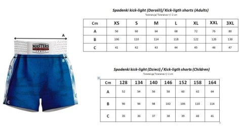 Spodenki treningowe do kick lightu MASTERS "FIGHT" (WAKO APPROVED)
