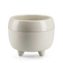 Donica na nóżkach botanica beżowa 23xh18 cm