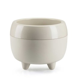 Donica na nóżkach botanica beżowa 23xh18 cm