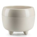 Donica na nóżkach botanica beżowa 30xh24 cm
