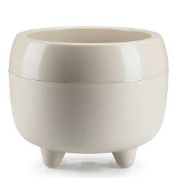 Donica na nóżkach botanica beżowa 30xh24 cm