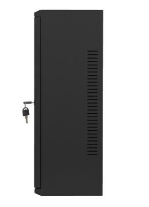 Szafa instalacyjna rack wisząca 19 cali 6U+3U 540x200 niskoprofilowa (złożona) czarna