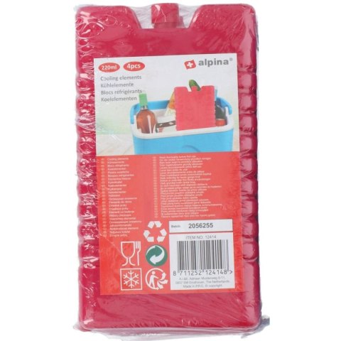 WKŁAD DO LODÓWKI 4X220ML CZERWONY