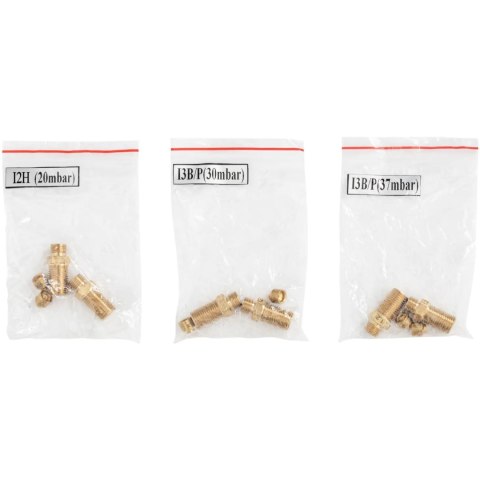 Grill gazowy podwójny ryflowany z szafką na propan / LPG / gaz ziemny 12 kW