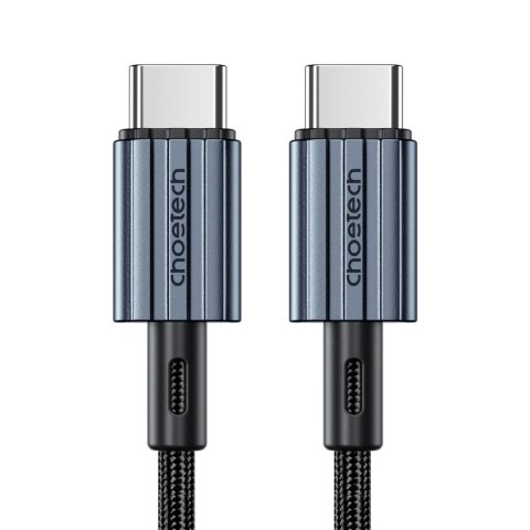 Kabel przewód USB-C - USB-C PD 60W w oplocie XCC-1014 - szary