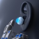 Słuchawki bezprzewodowe TWS Bluetooth 5.3 LightAura VocalSound - niebieskie