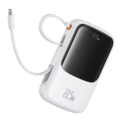 Power bank 10000mAh Qpow Pro+ 22.5W USB-C - biały