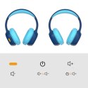 Słuchawki bezprzewodowe KH02 Bluetooth dla dzieci bezpieczne z kontrolą głośności - niebieskie
