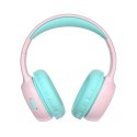Słuchawki bezprzewodowe KH02 Bluetooth dla dzieci bezpieczne z kontrolą głośności - różowe