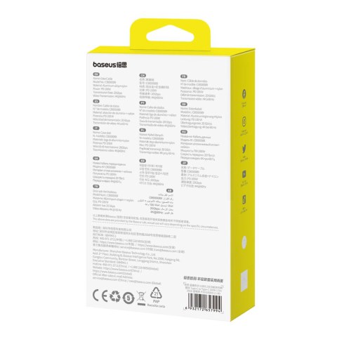 Kabel przewód Crystal Shine USB-C - USB-C USB3.2 100W 20Gbps 1.5m - czarny