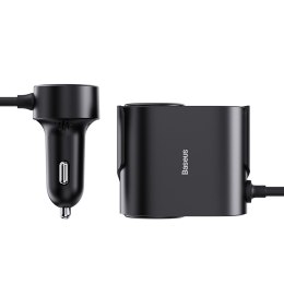 Ładowarka 2x gniazdo zapalniczki Adapter High Efficiency Pro USB-A USB-C 30W - czarny