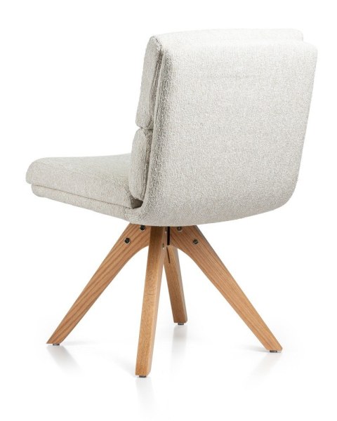 2 krzesła Anise kremowe, drewniane nogi