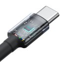 2x Kabel przewód Cafule USB-C - USB-C 100W 2m - czerwono-czarny i czarno-szary