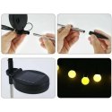 LAMPA SOLARNA TAŃCZĄCE NA WIETRZE KULECZKI BIAŁE 6 LED 72CM