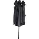 PARASOL OGRODOWY XXXL 2.7x4.6M SZARY SASKA GARDEN