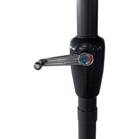 PARASOL OGRODOWY XXXL 2.7x4.6M SZARY SASKA GARDEN