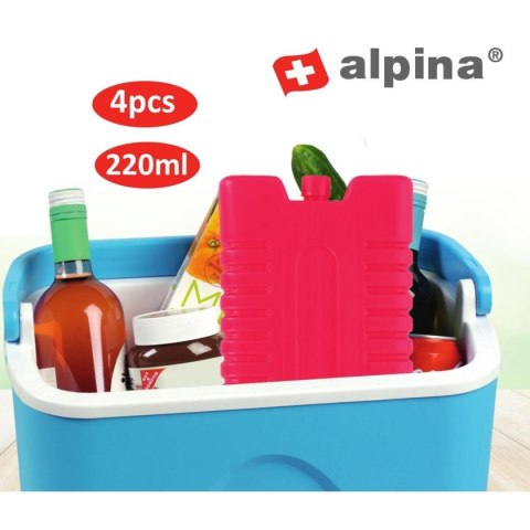 WKŁAD DO LODÓWKI 4X220ML CZERWONY