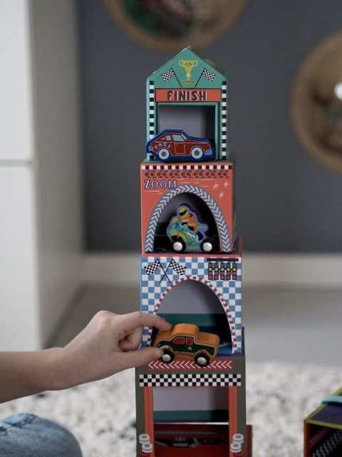 Samochody Piramida do Układania z Figurkami