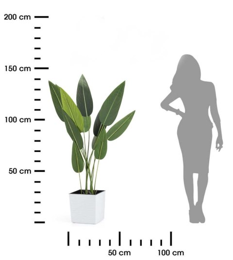 Donica Flore Riflo biała h25x25 cm