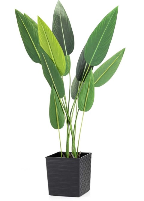 Donica Flore Riflo czarna h25x25 cm