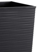 Donica Flore Riflo czarna h25x25 cm
