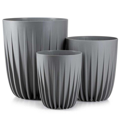 Donica Stripped szara h46x39 cm