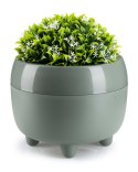 Donica na nóżkach botanica szarozielona 23xh18 cm