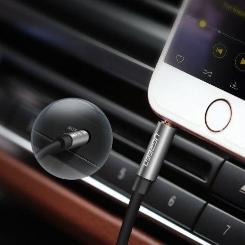 Kabel przewód audio AV119 mini jack 3.5mm 5m - czarny