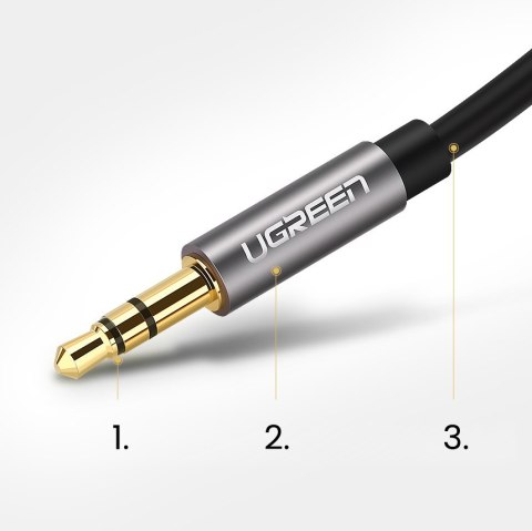 Kabel przewód audio AV119 mini jack 3.5mm 5m - czarny