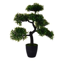 Sztuczne drzewko Bonsai 50 cm wzór 2 Wykonane z tworzywa sztucznego, dekoracyjne drzewo w doniczce do dekoracji wnętrz, tarasów,