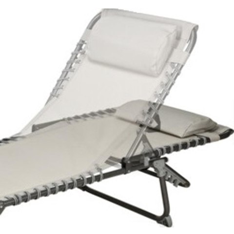 ŁÓŻKO TURYSTYCZNE KEMPINGOWE OGRODOWE SKŁADANE TEXTLINE SZARE