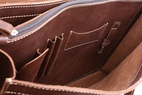 Big torba skórzana biznesowa TC8 BROWN