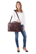 Big torba skórzana biznesowa TC8 BROWN